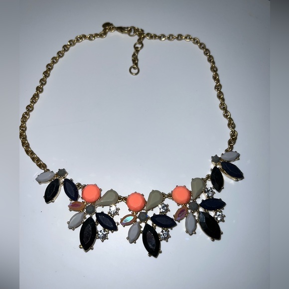 J. Crew Jewelry - J. Crew Crystals Floral Statement Necklace LN